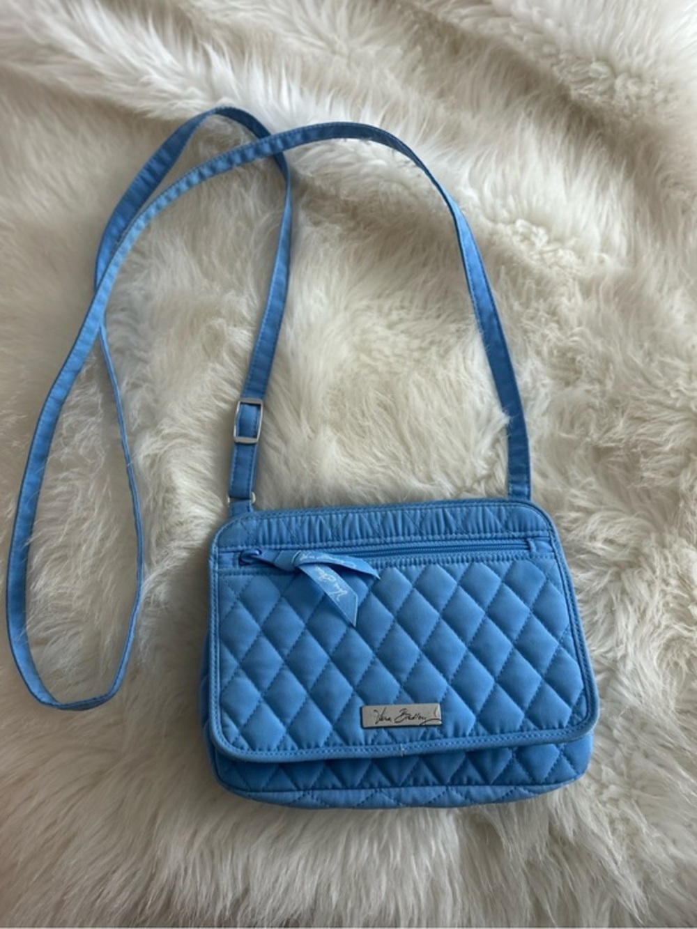 Vera Bradley Sky Blue Quilted Crossbody Bag